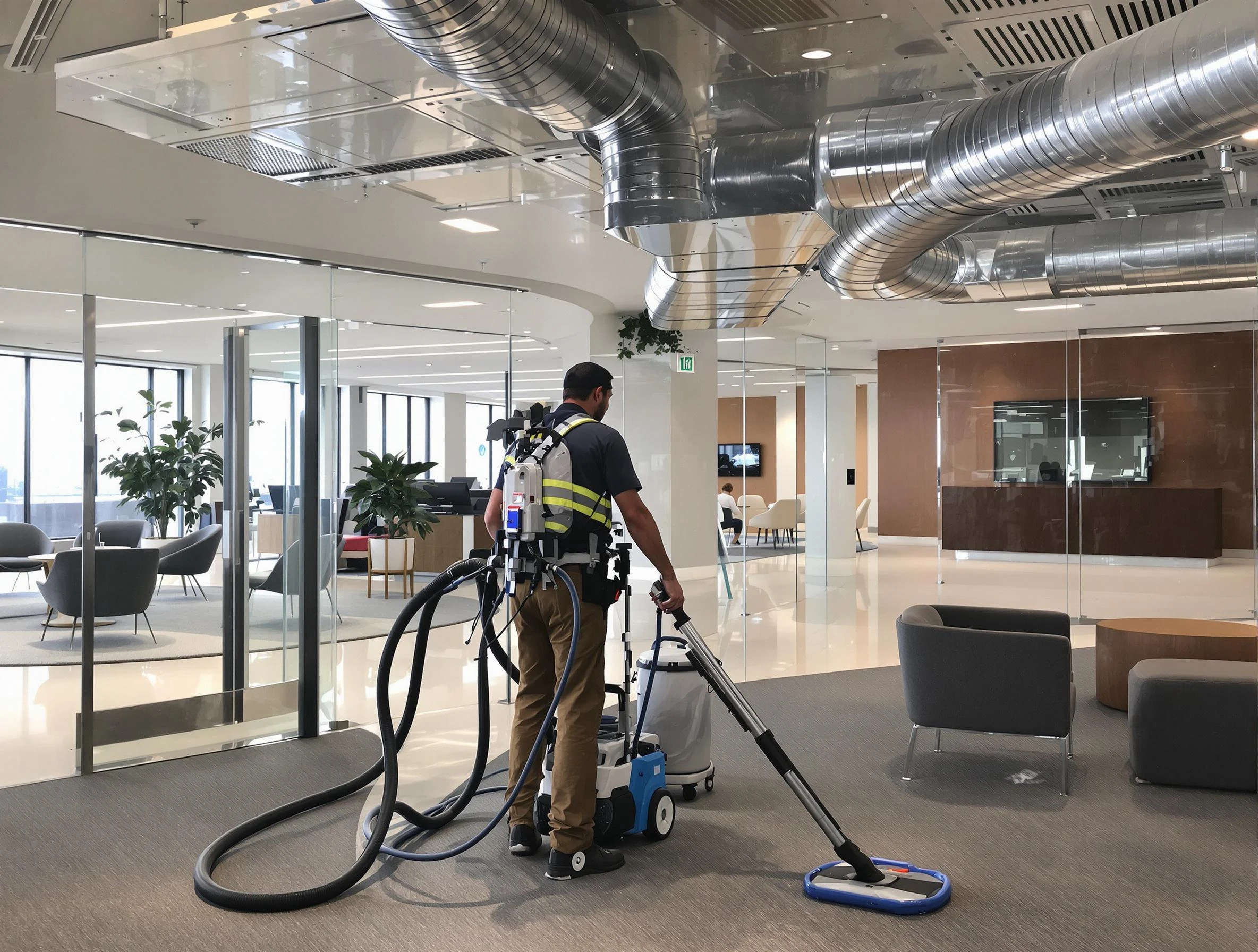 Commercial duct cleaning service by Dallas Air Duct Cleaning in Dallas