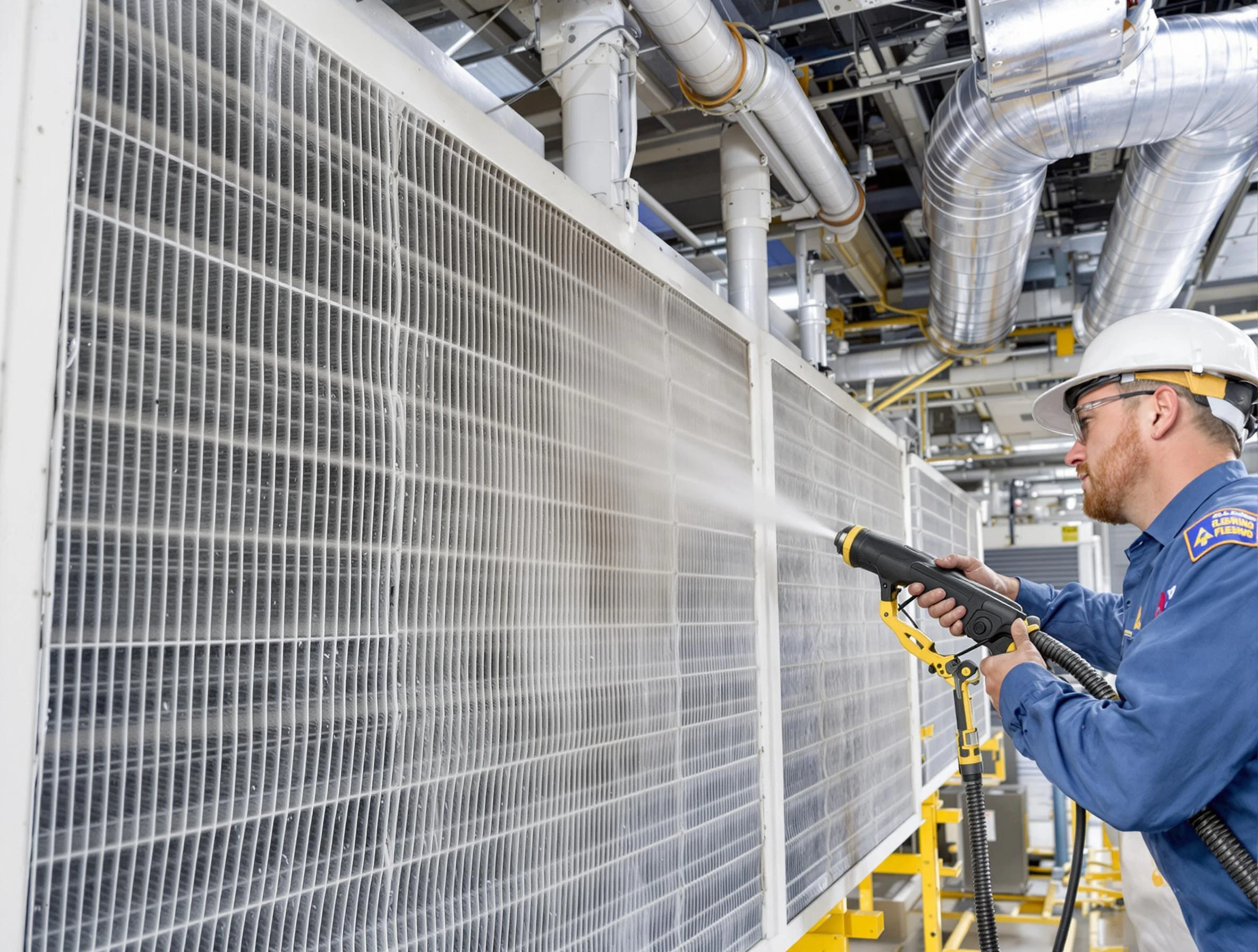 Professional commercial coil cleaning by Dallas Air Duct Cleaning in Dallas